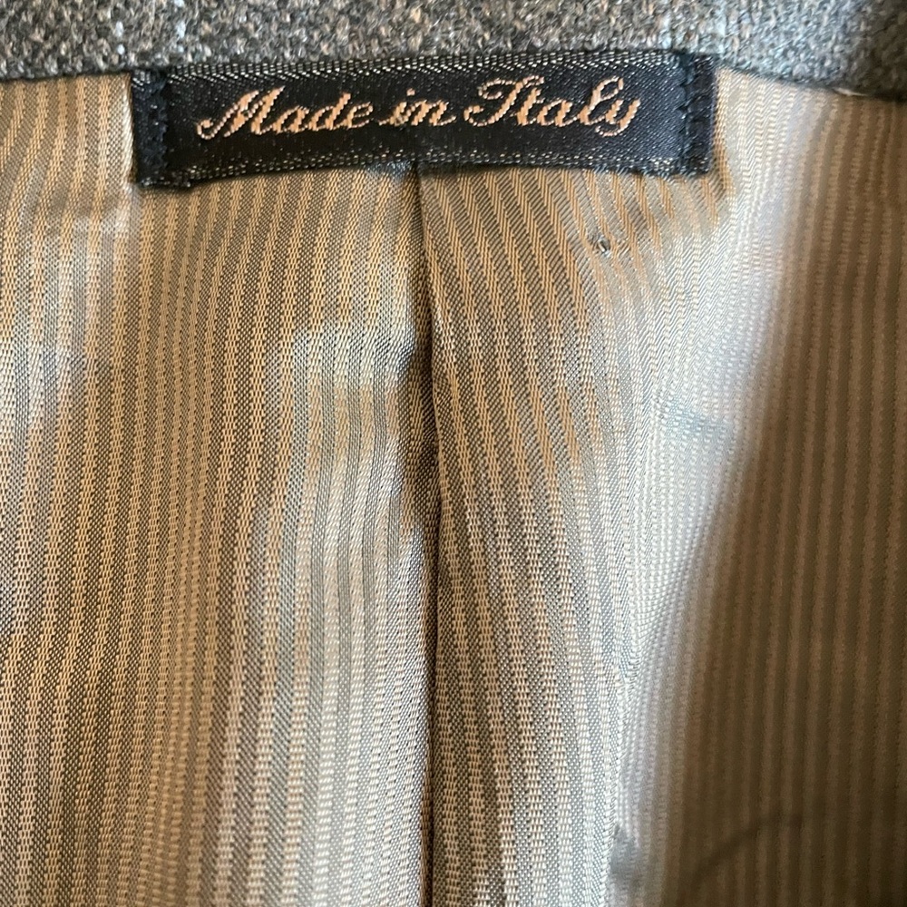 PAL ZILERI Made in Italy Subtle Check Wool & Cashmere Sport Coat Size 46 L - Picture 6 of 9